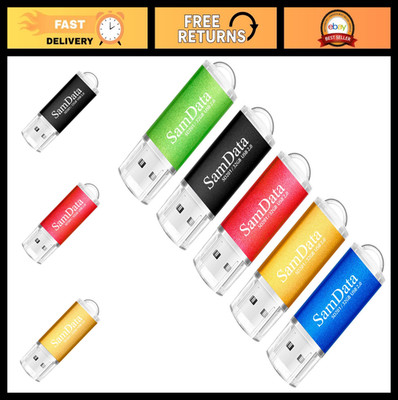 32GB USB Flash Drives 5 Pack - USB 2.0 Thumb Drives, Memory Sticks in 5 Colors