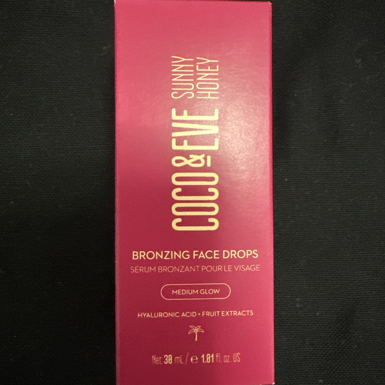 Coco & Eve Sunny Honey Bronzing Face Drops Medium Glow Tan 30ml New & Boxed** ❤️