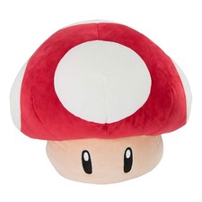 TOMY, MARIO KART Mega Peluche - Fungo Rosso e Bianco, ,  T12955