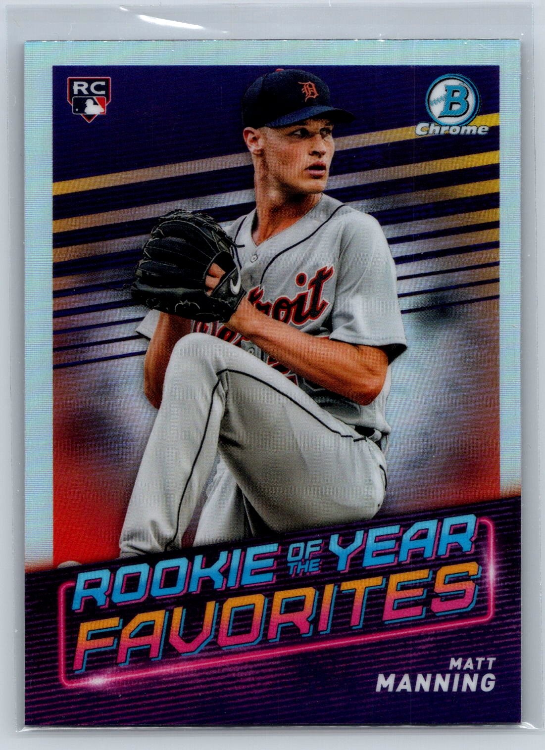 2022 Bowman #ROYF-8 Matt Manning Rookie of the Year Favorites Refractors