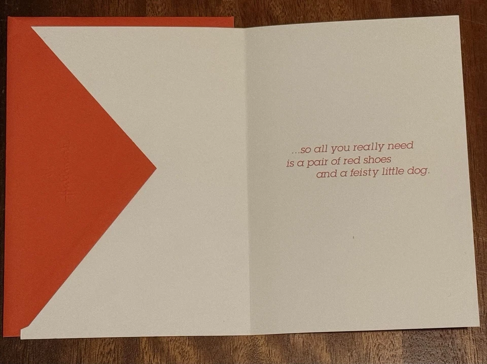 VTG 1987 Dorothy & Toto Good Luck Wizard of Oz Greeting Card Hallmark Crown NEW - Image 4 of 4