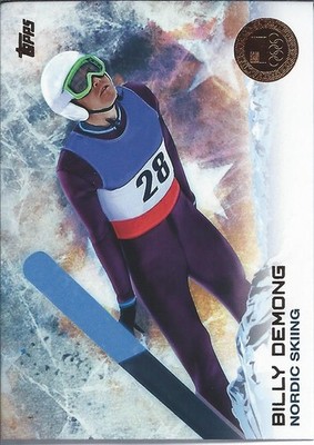 2014 Topps US Olympic BRONZE MEDAL BILLY DEMONG Nordic Skiing Snow Ice Downhill