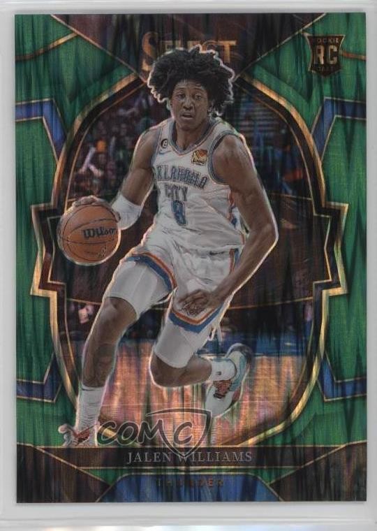 2022-23 Panini Select Concourse Green Shock Prizm Jalen Williams #90 13hf