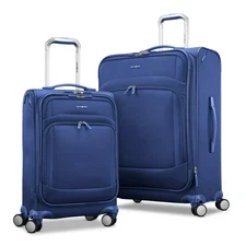 Samsonite Xpression 2-Piece Softside Spinner Luggage Set Sapphire Blue