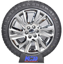 22 Gmc Sierra Yukon Denali Oem Silver And Chrome Rims Wheels Tires 23377419 Ats 22 Gmc Sierra Yukon Denali Oem Silver And Chrome Rims Wheels Tires 23377419 Ats