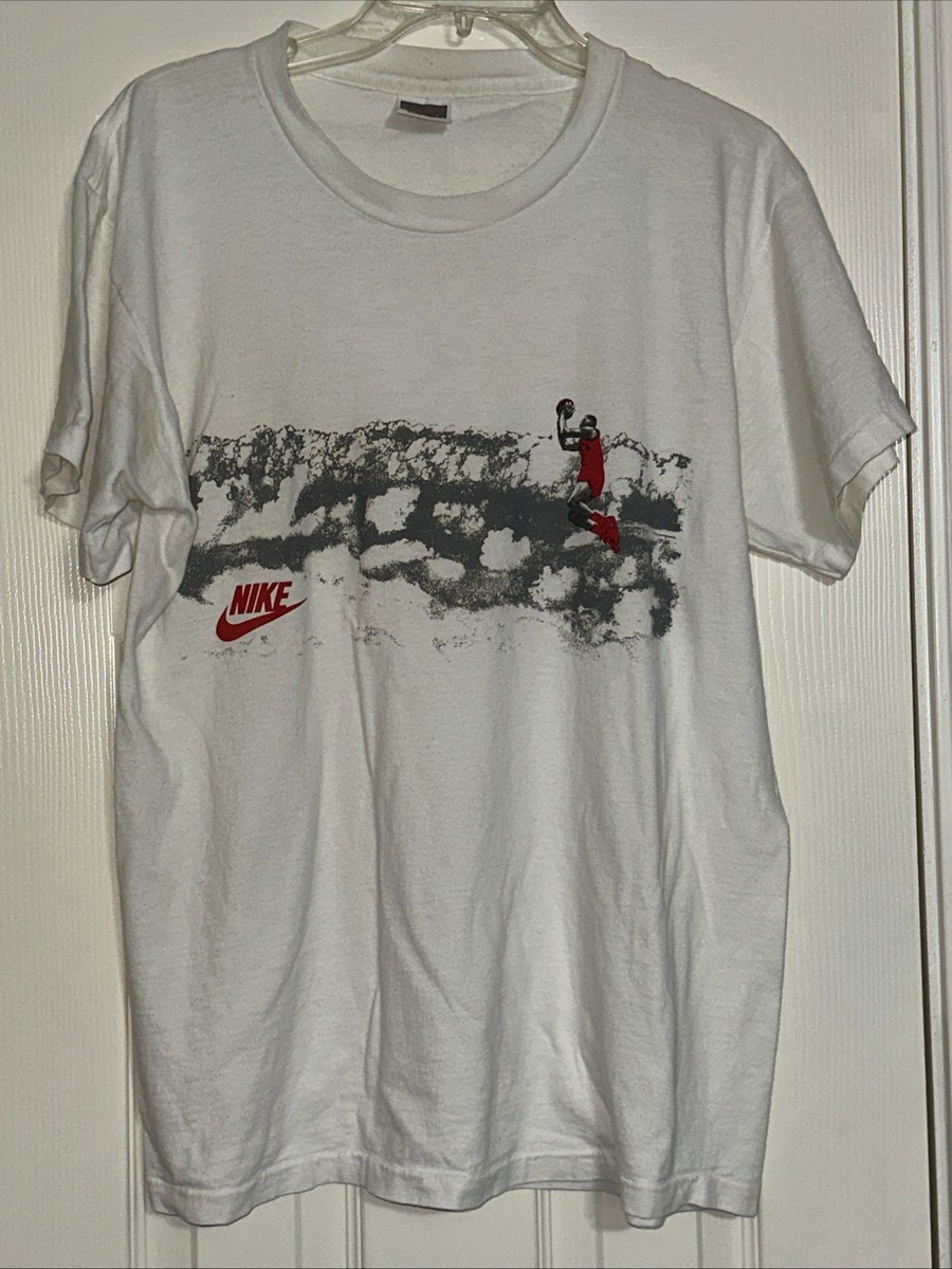 Vintage 80s Nike Michael Jordan Flight T-shirt Mens Medium | eBay