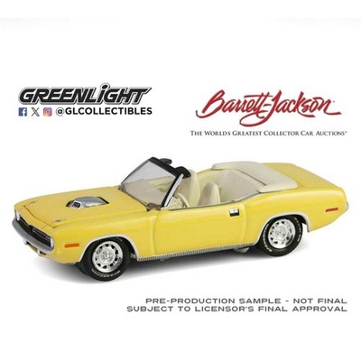 1/64 BARRETT-JACKSON 1970 PLYMOUTH CUDA CABRIO SCOTTSDALE 2024 37320-E