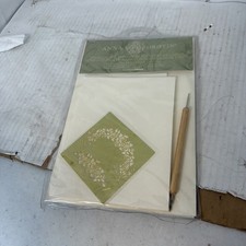 Anna Griffin 5808SK Brass Stationary Stencil Kit Cards Envelopes Tool Stencil