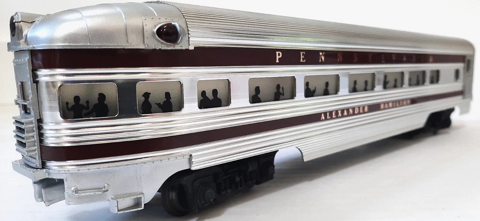 LIONEL~O GA~PENN RR ~ 6-RIBBED ALUMINUM PASSENGER CAR SET ~ #6-9570 - #6-9575 - Image 3 of 4