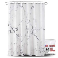 Grey Marble Bathroom Shower Curtain - 72"W x 72"L - Pack of 1