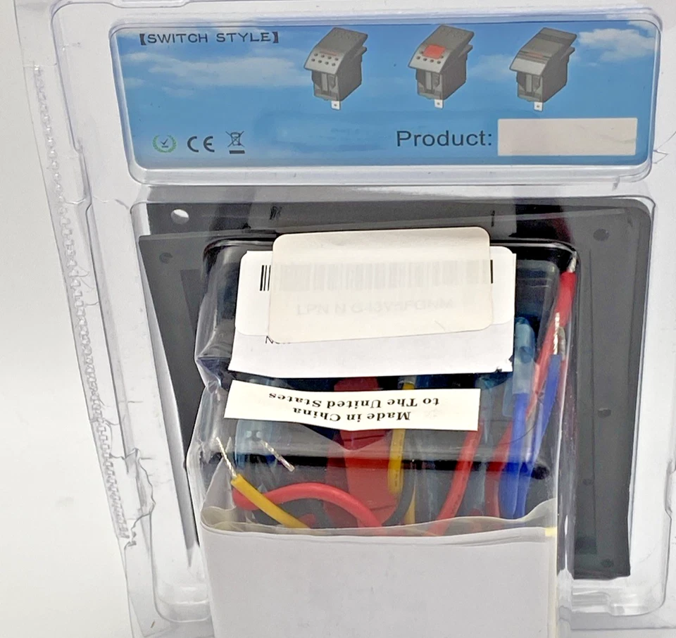 Painel interruptor balancim 4 gangues com portas de alimentação LED à prova d'água para carro trailer barco marinho - Imagem 3 de 4