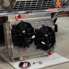 4 Row Radiator+Shroud Fan+Relay For 1963-1968 64 Chevy Impala Bel Air EL Camino