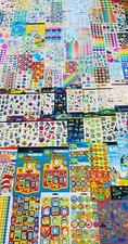 GIGANTIC STICKER LOT All Themes & Ages, DECAL Vinyl GLITTER Foil Puffy Pop 1559+