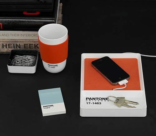 Bandeja para llaves Pantone Universe Tangarine Tango 17-1463 decoración del hogar accesorios oficina - Imagen 2 de 2