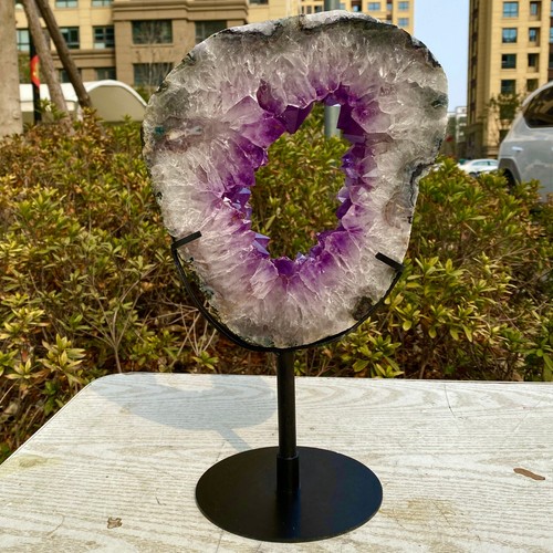 7.91LB Hand cut specimens of natural amethyst cave crystalline quartz crystals - 第 2/19 張圖片
