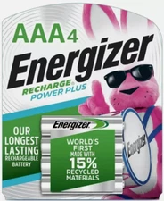 🔥 Energizer NH12BP4 AAA 800 mAh NiMH Rechargeable Batteries - Pack of 4