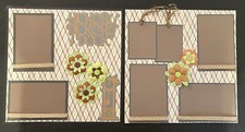 12X12 HICKORY DICKORY DOCK BABY 2 PREMADE SCRAPBOOK PAGES - TONYA 4465