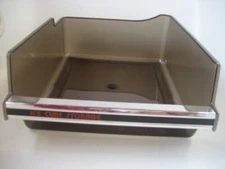 Ice Cube Storage Bin VTG Brown Clear Plastic Container 11"x13" 467895 CAV2 2985