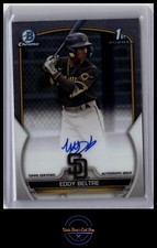 2023 Bowman Chrome #CPA-EB Eddy Beltre Chrome Prospect Autographs