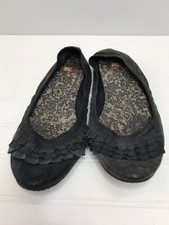 BC Footwear Matte Black Size 7 Preowned Ballet Flats