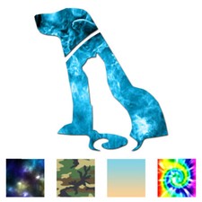 Cat Dog Outline - Vinyl Decal Sticker - Multiple Patterns Sizes - ebn210