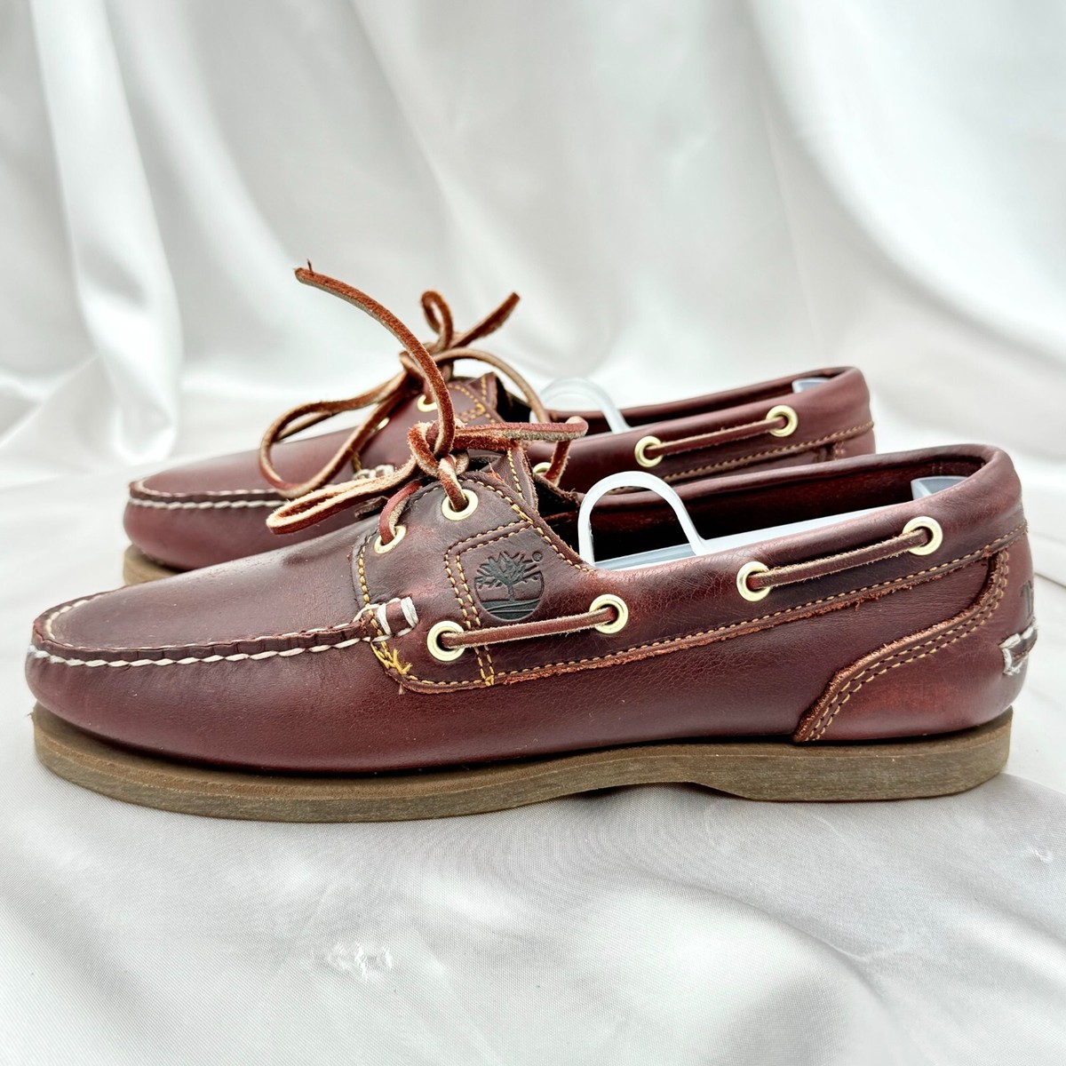 Timberland Classic Amherst 2-Eye Brown Leather Men's Size 7 Timberland Classic Amherst 2-Eye Brown Leather Men's Size 7