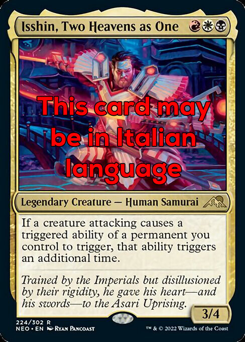MTG ISSHIN, TWO HEAVENS AS ONE EXC - ISSHIN, DUE CIELI IN