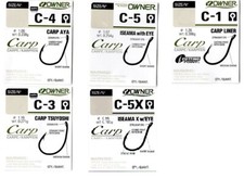 Owner Carp Fishing Hooks 5 Paterns Sizes 8-2