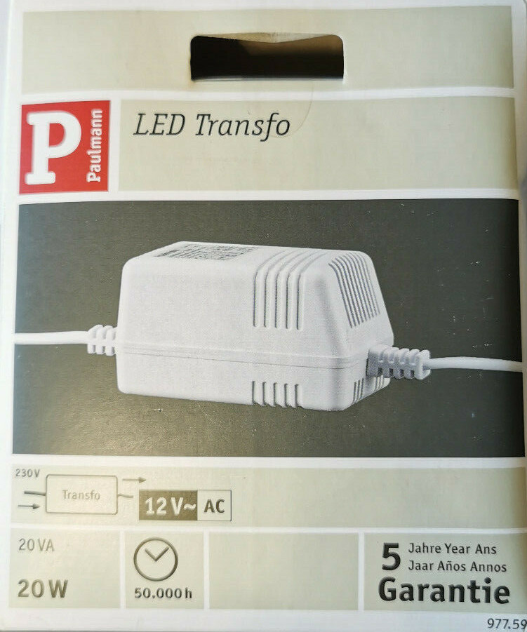 Paulmann 97839 Système Câble Transfo CC Carré Max 60W Extensible Blanc
