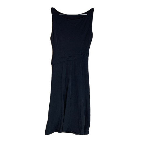 Giorgio Armani Asymmetric Zipper Dress Black/Blue Sz 40 NWT | eBay