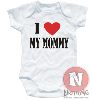 Naughtees Kleidung Babygrow I Love My Mommy Baumwolle Baby Grow Babyanzugweste