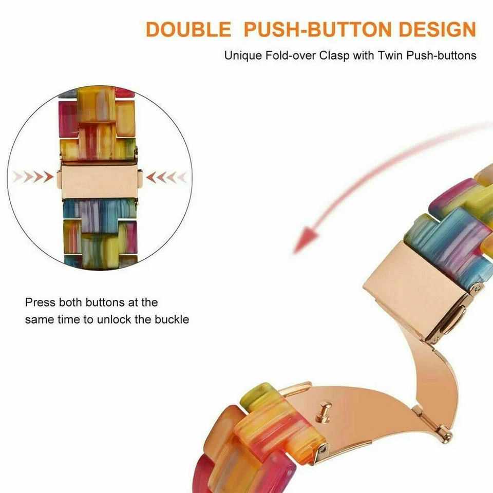 Resin Watch Band Strap Bracelet For Apple Watch Series 11 10 9 8 7 6 5 4 Ultra 3 - Image 4 of 4