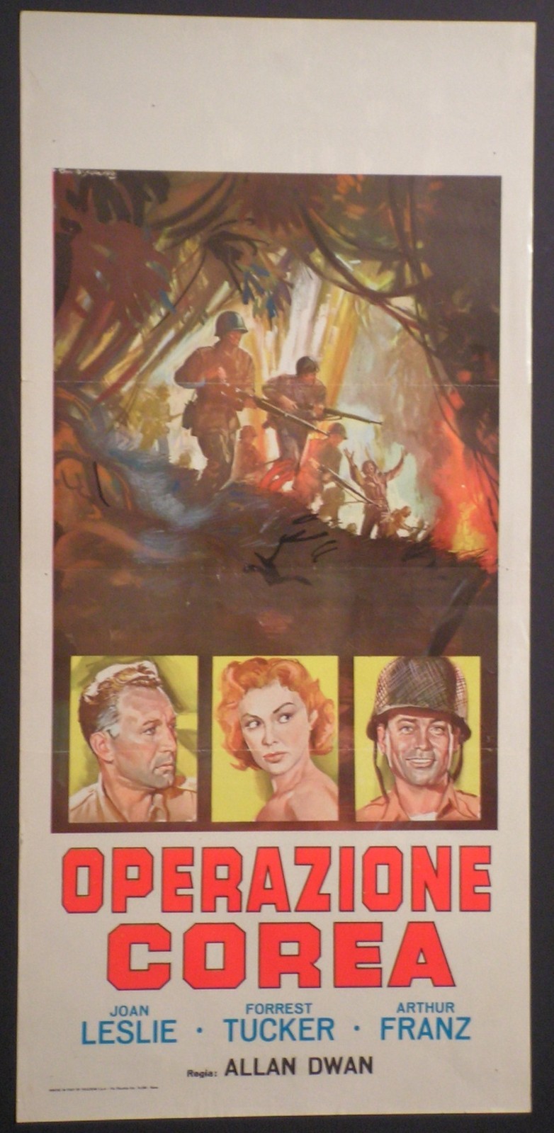 Locandina originale film OPERAZIONE COREA (1953) - Regia di Allan Dwan