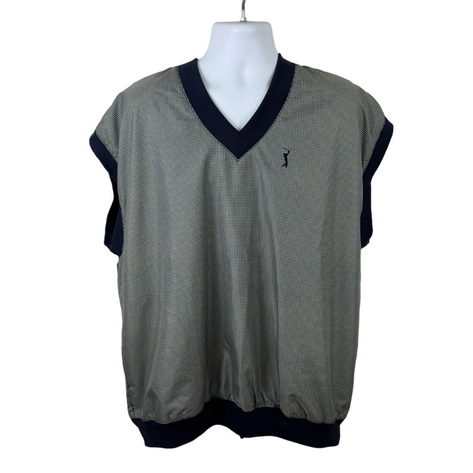 PGA Tour Golf Vest Size XL Navy Midnight Blue Made in Taiwan Preppy Classic NWT