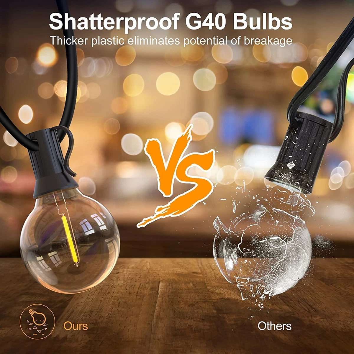 Shatterproof led string lights online
