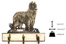 Briard - brass hanger with image of a purebred dog, quality, Art Dog