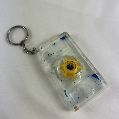 Fidget Toy Keychain Spin Wheel With Bubbles Acrylic Game Vintage