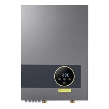 36kW Tankless Electric Water Heater Instant Hot with LCD Touch Child Lock