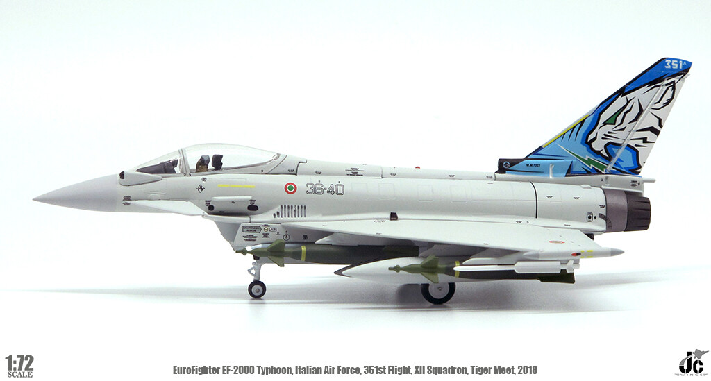 JC Wings EF-2000 Typhoon XII Squadron Tiger 1/72 diecast