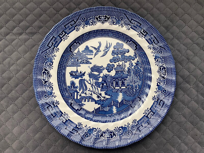 Royal Wessex Made In England Blue Willow Dish Microwave Safe