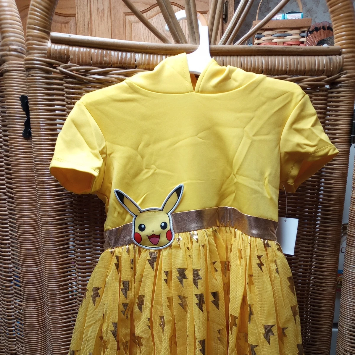 Girls Pokemon Pikachu Dress Hoodie Tutu Costume Play Size Small (6/6X) NWT  | eBay