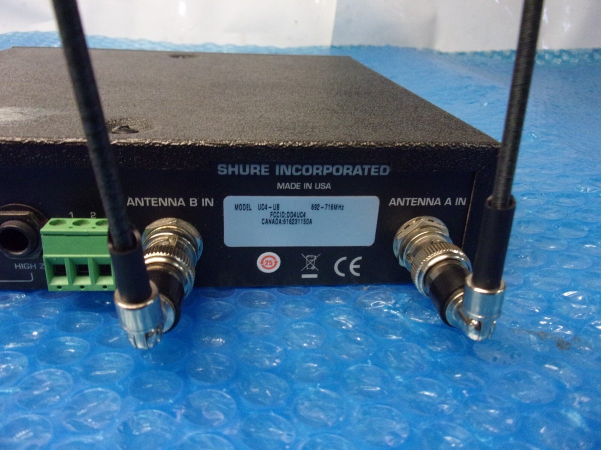 SHURE UC4-UB Wireless Microphone Receiver Audio 692-716 MHz | eBay