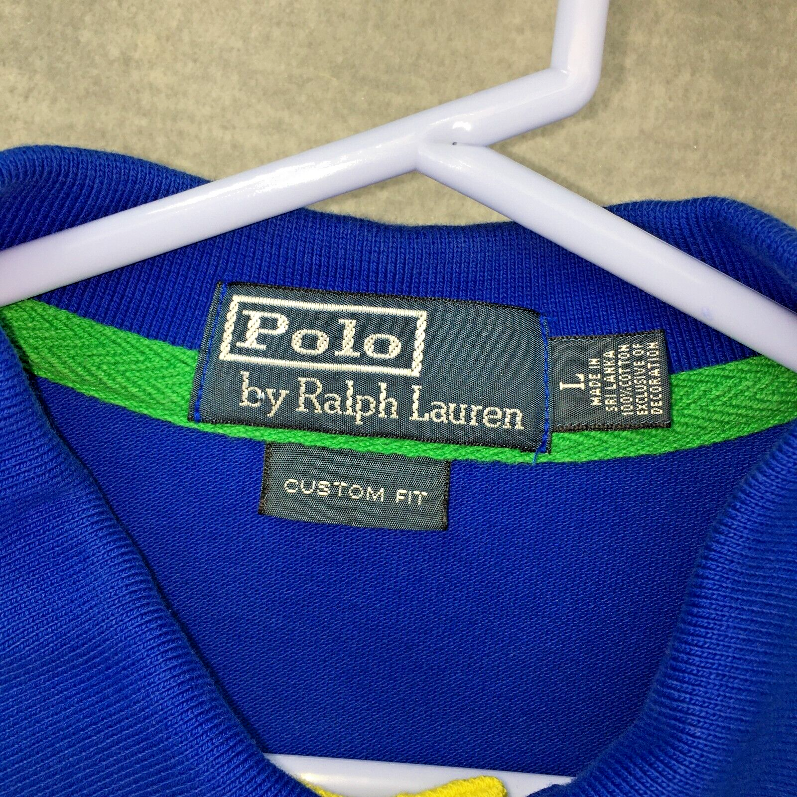 Polo Ralph Lauren Maglietta Rugby GRANDE Big Pony Logo #3 Blu