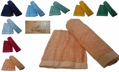 Coppia asciugamani spugna VINGI RICAMI VANESSA 1 ospite 100/% Cotone. 1 Viso