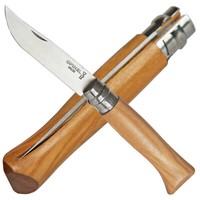 Opinel No 08 Taschenmesser Klappmesser Olivenholzgriff Virobloc 12C27 Sandvik