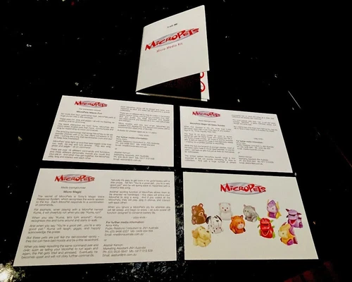 Tomy  MicroPets Micro Media Kit-JNH Australia-2002-Rarest Not Public. - Picture 1 of 9