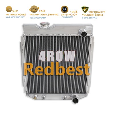 4Row Aluminum Radiator For 1963-1966 Ford Mustang Falcon/Mercury Comet l6/V8