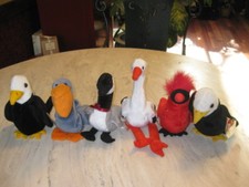 Ty Original Beanie Baby Lot 6 Plush Bird Group w/ Tags