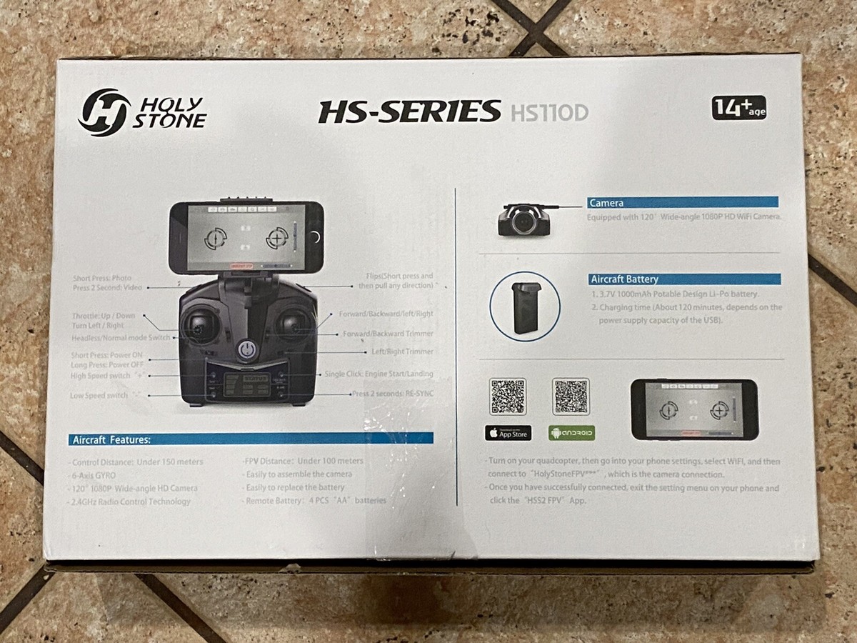 Holy Stone ドローン GPS搭載 HS110D【中古】 Holy Stone HS110D Drone with 1080P HD Camera - Black | eBay
