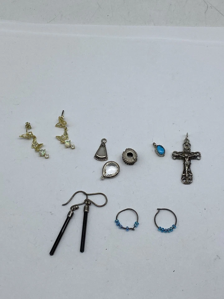 Sterling Silber verschiedene Schmuck Konvolut 8 Teile 10,6 g